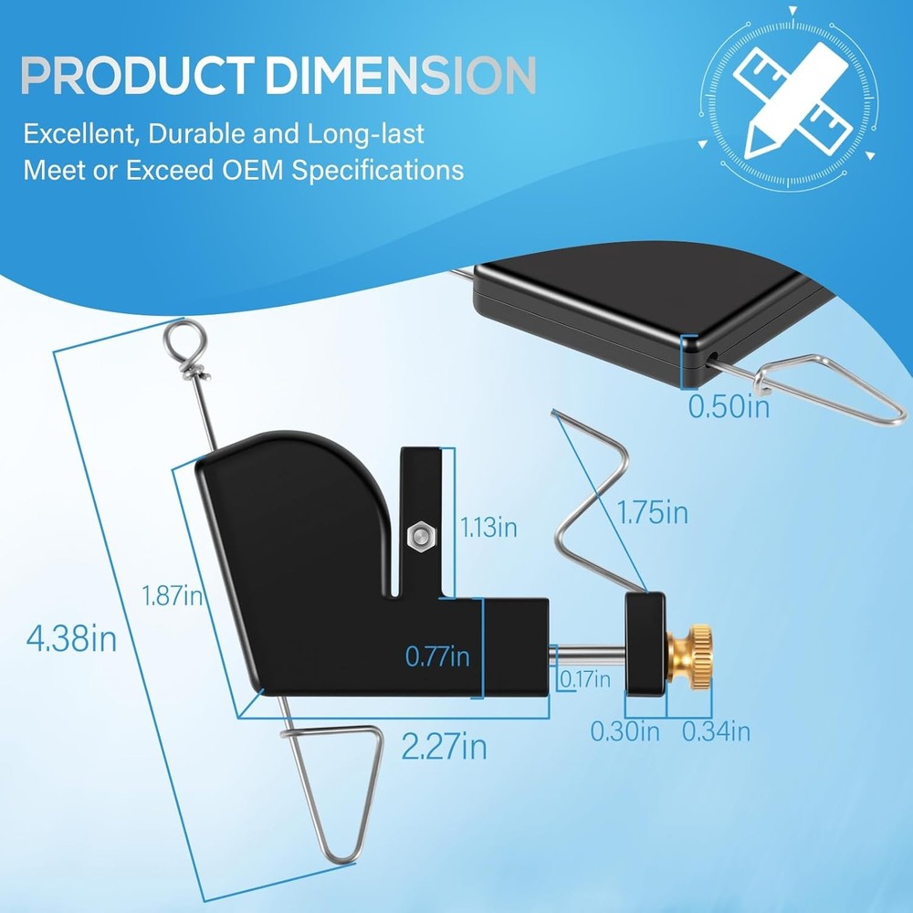 107 Downrigger Release, Adjustable 0–4.5 lb Tension, Vertical & Horizontal