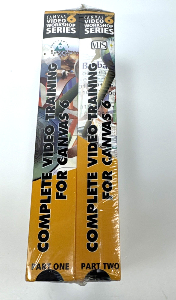 Canvas 6 VHS 2 Part Video Workshop Series (Sealed)