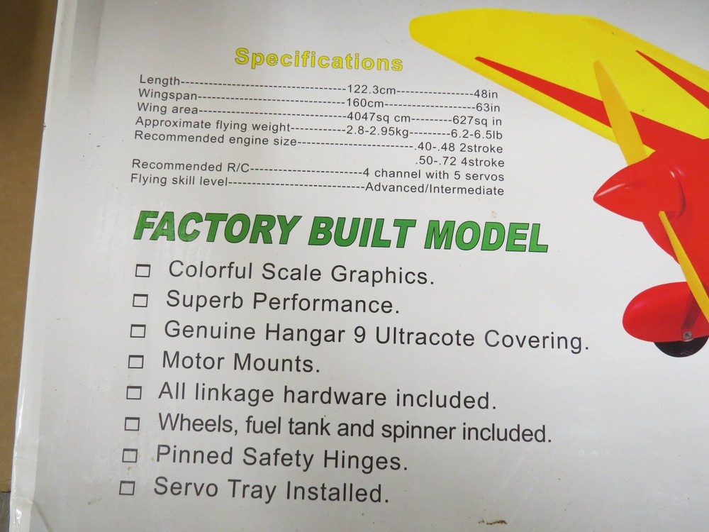Seagull Model Space Walker II ARTF RC Model Airplane NOS Open Box