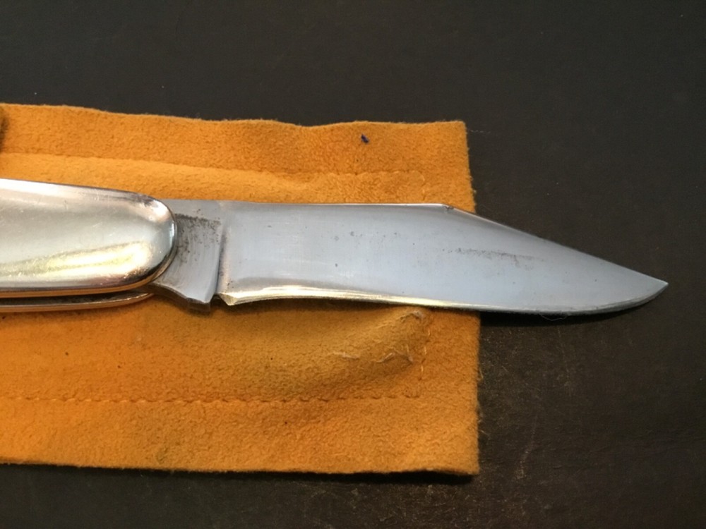 Custom Jerry Van Eizenga Nunica, MI STAG Handle Slipjoint Folder Folding Knife