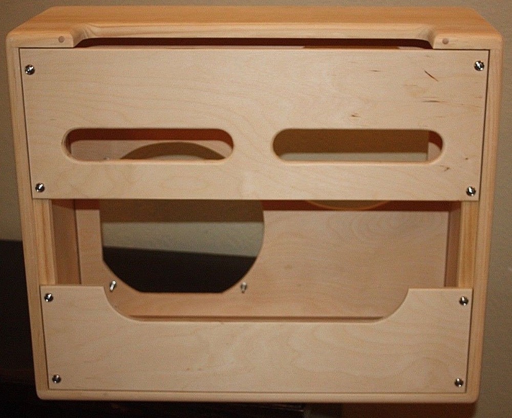 rawcabs 5E8 narrow panel twin low power pine empty combo cabinet