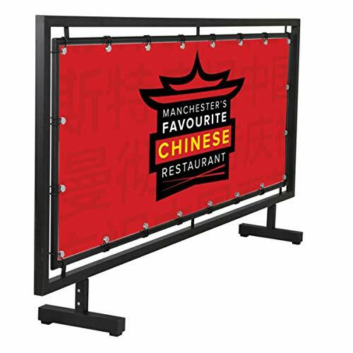 Street Barrier Crowd Control Security Sidewalk Advertising Banner 65x24 Black