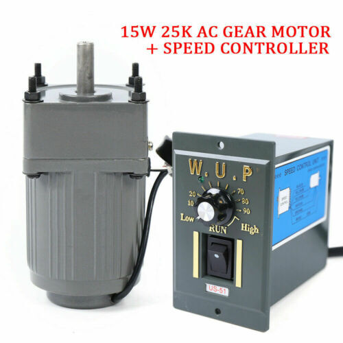 110V 15W 25K gear motor electric variable speed Reduction controller Reversible
