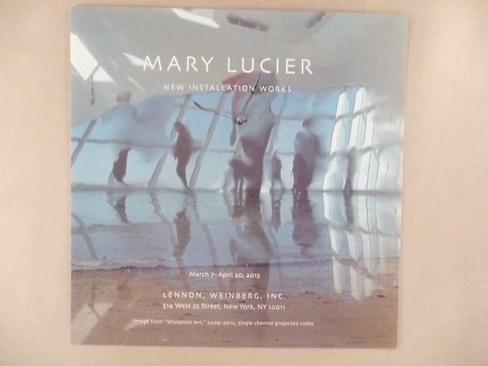 Mary Lucier MAGAZINE AD - 2013