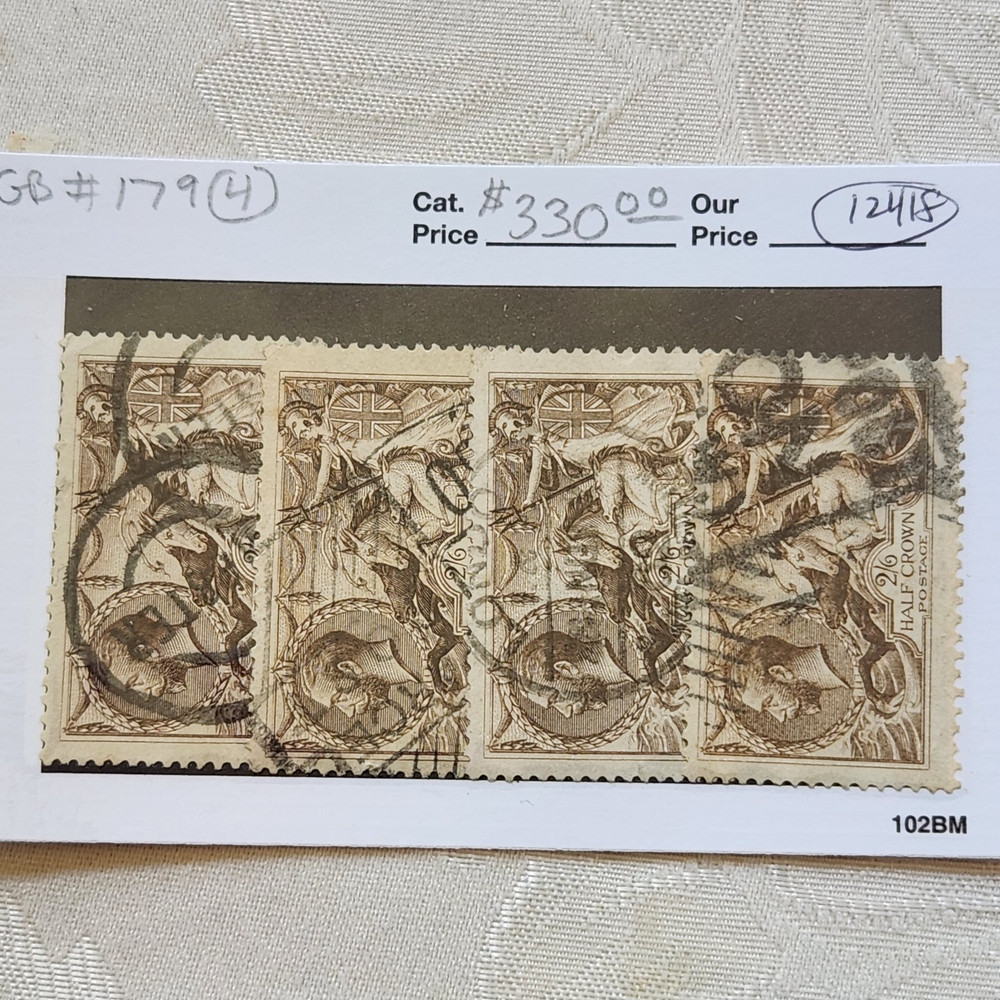 Great Britain #179 (4) - CV $330 - Lot #12418