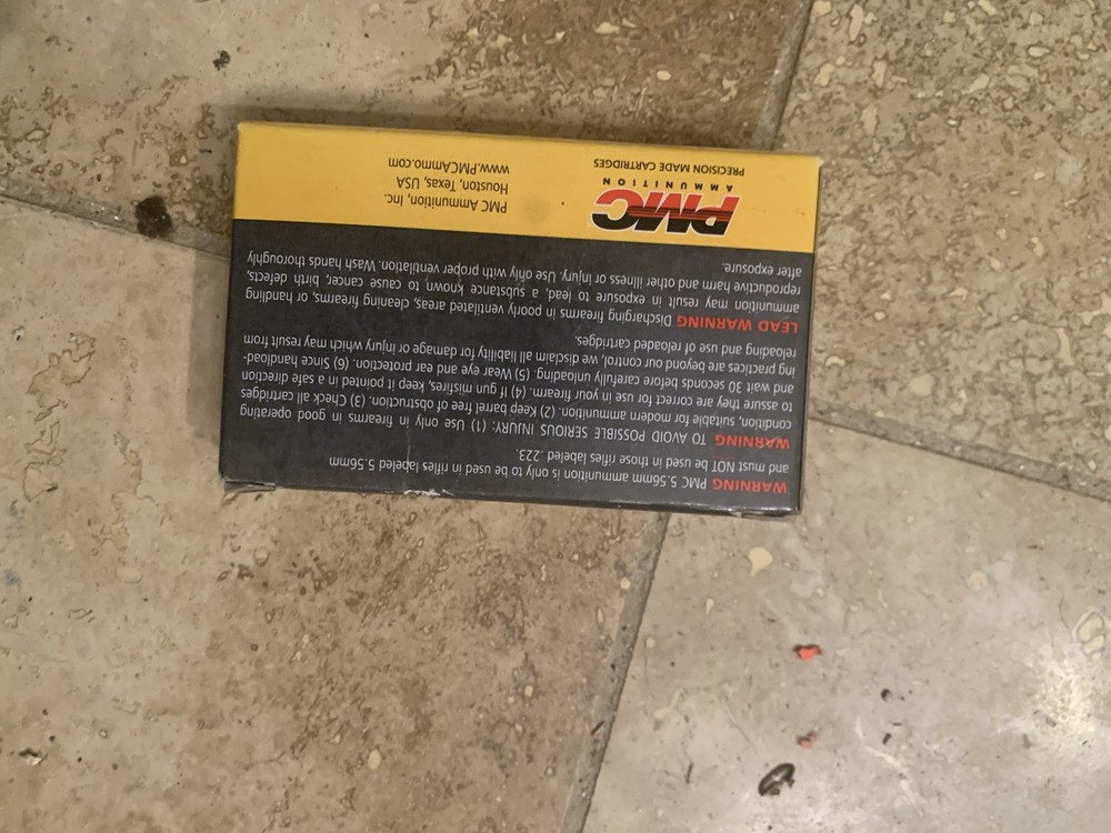 Vintage Ammunition Box Pmc 5.56 Empty Box