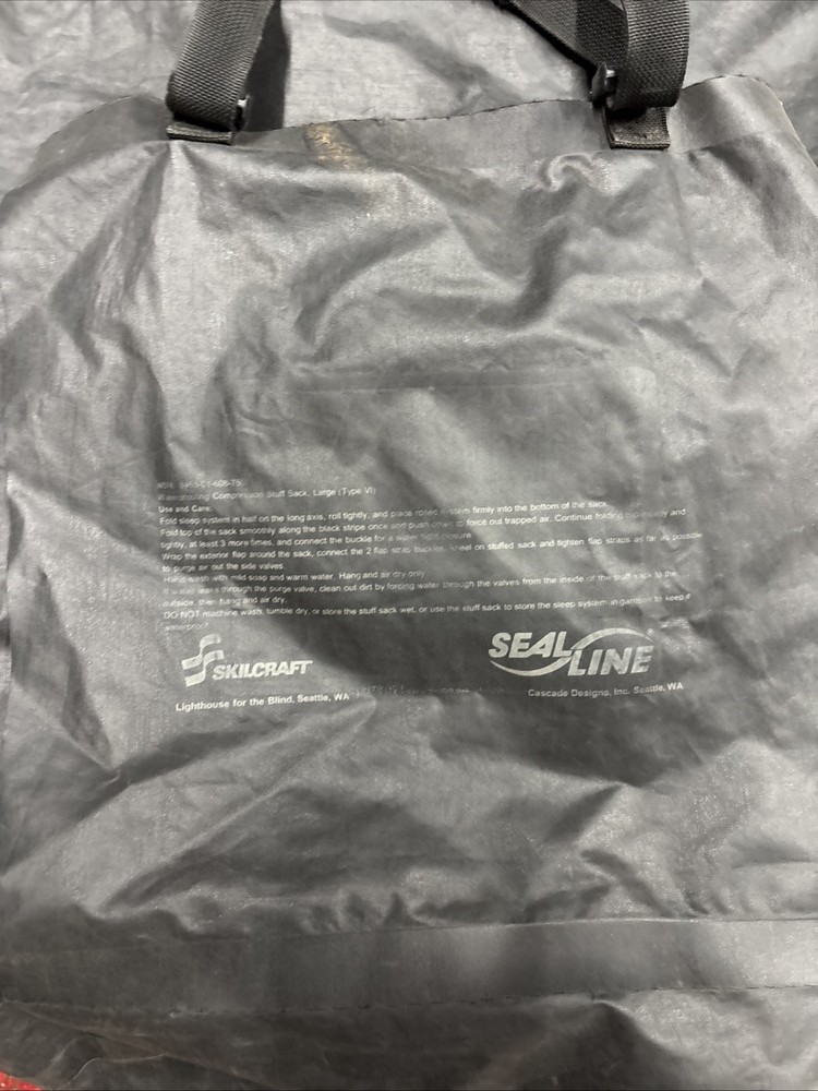 U.S. G.I. COMPRESSION STUFF SACK DRY BAG SEAL LINE Black