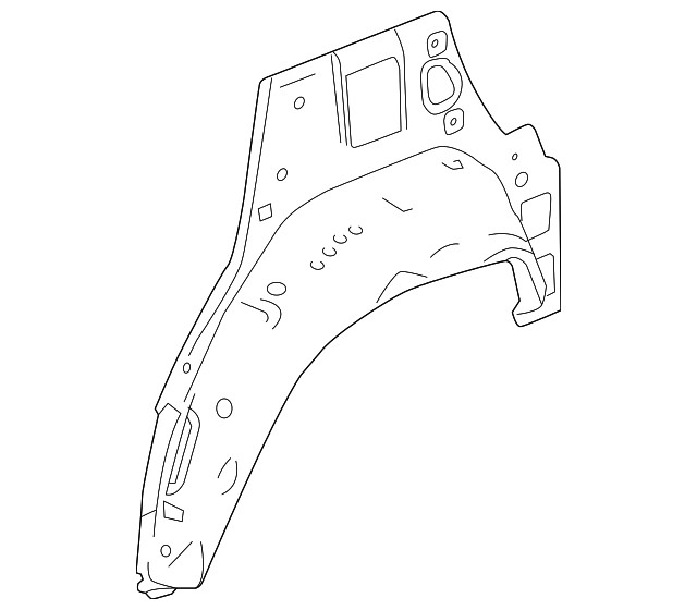 Genuine GM Rear Driver Side Wheelhouse Outer Panel 95142180