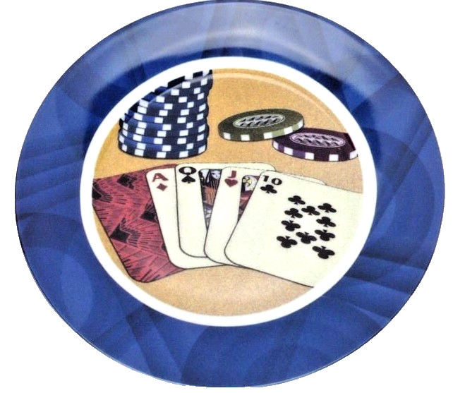 HOLDEM POKER PLATE 7.5" WINNING WAYS COLLECTION