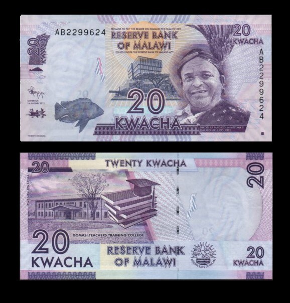 Malawi 20 Kwacha 2012 P57 UNC