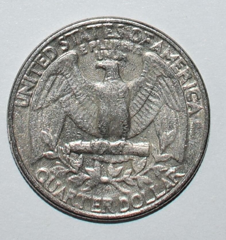 1981 P Quarter Filled Mint Mark Filled Lettering, Die Clash, DD Multi Error