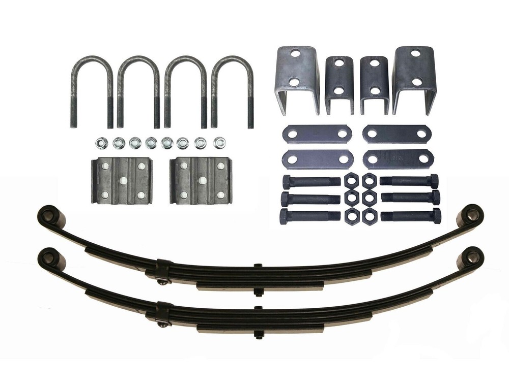 LIBRA 3500lb Single Trailer Axle Suspension Kit Leaf Spring U-bolt & Hanger Kit