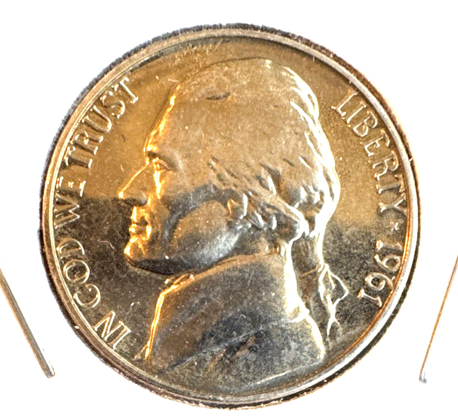 1961 proof jefferson nickel BU