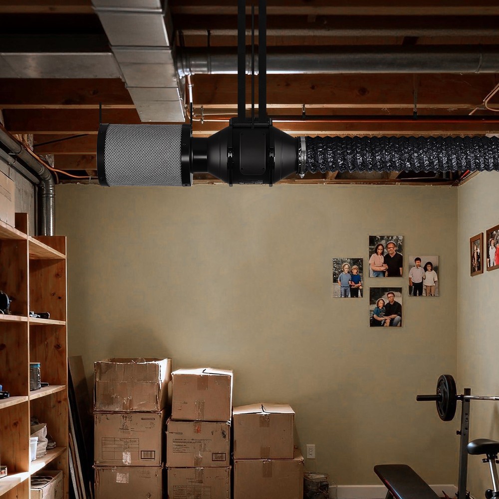 4 Inch Inline Duct Fan 180 CFM with Filter and Speed Controller