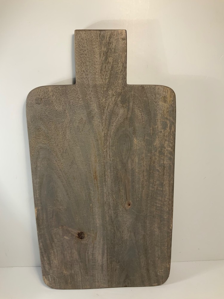 Hand Caved Botanical Wood Charcuterie Board 17 in.