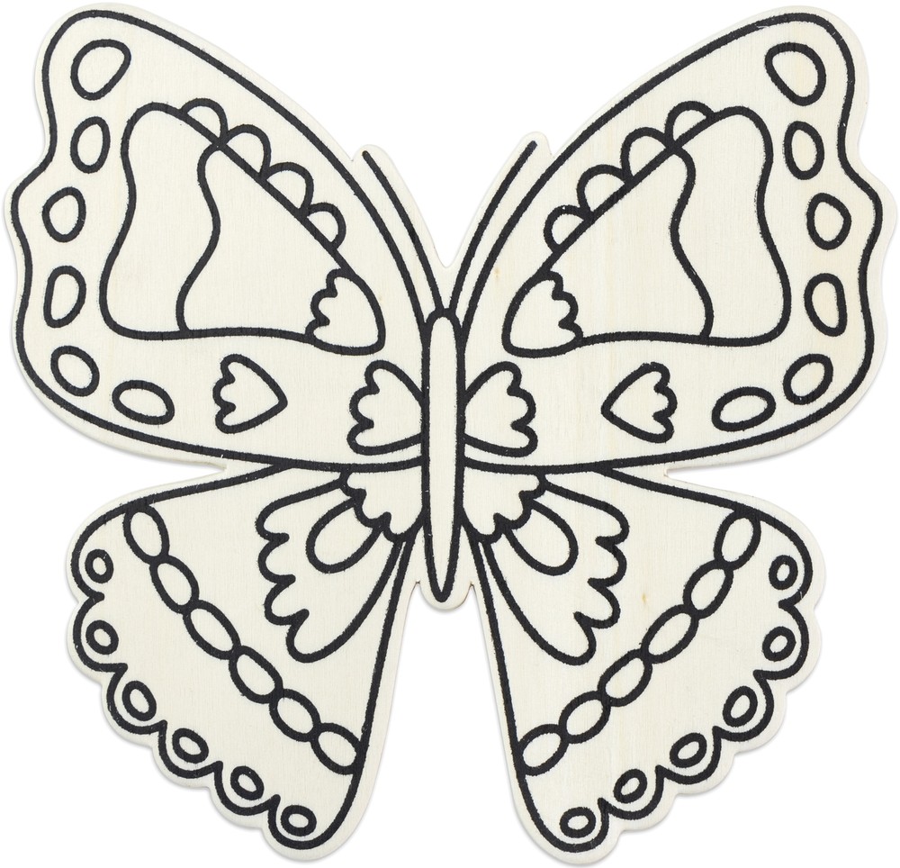 CousinDIY MDF Shape-Scallop Butterfly - 12 Pack