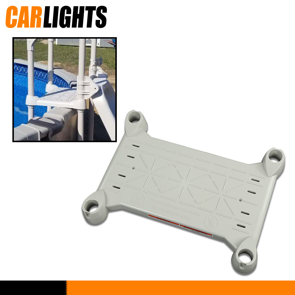 1 Piece White Platform Fit For Above Ground BiltMor Swimming Pool Step System