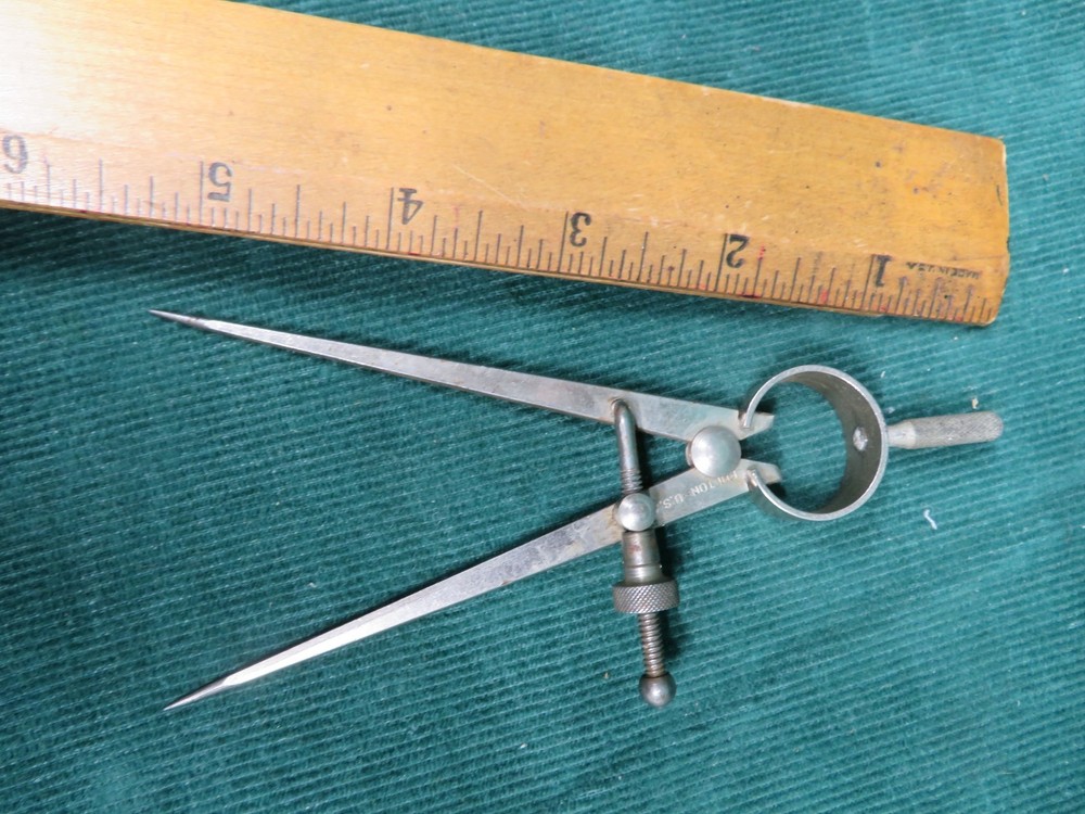 Vintage Hamilton 5" Spring Divider Wing Caliper – Fine Adjust –