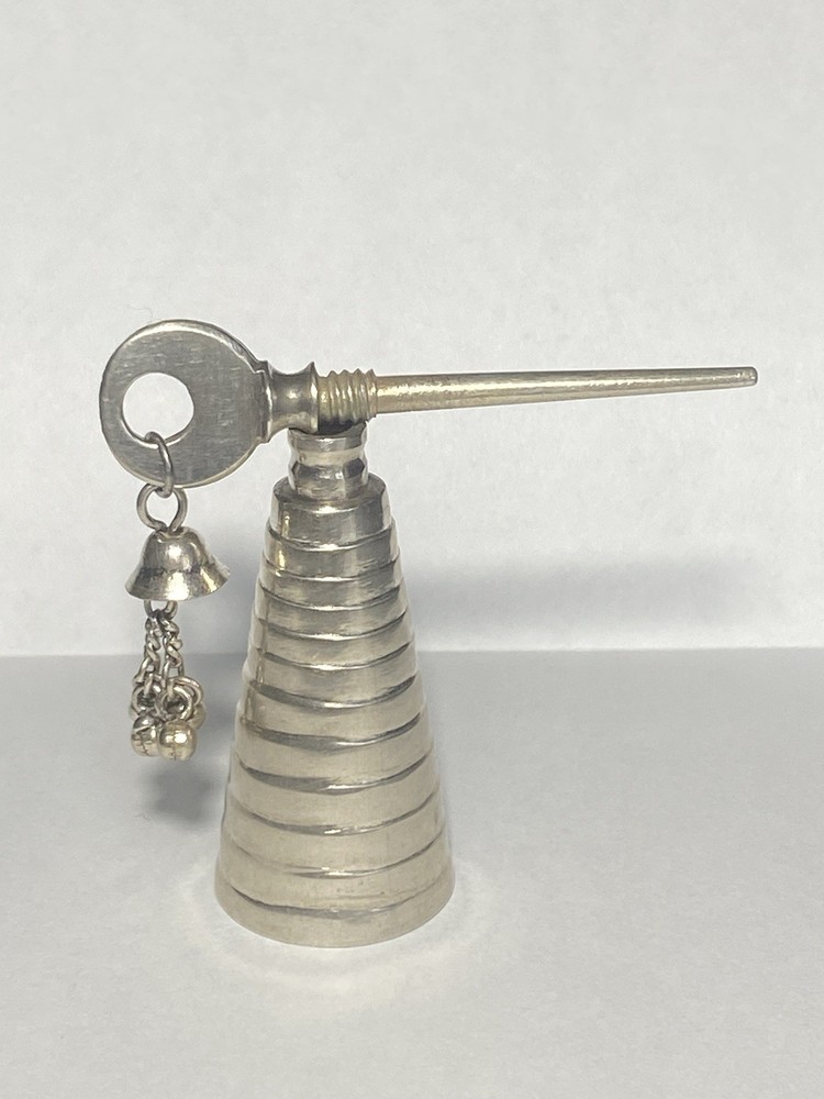 Scrap Sterling Silver Antique Snuff Scent Perfume Bottle W/ Deep Stick