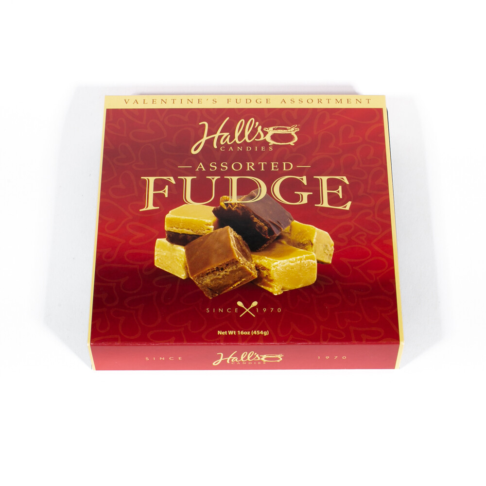 Hall's Valentine's Day Fudge, 1 Pound