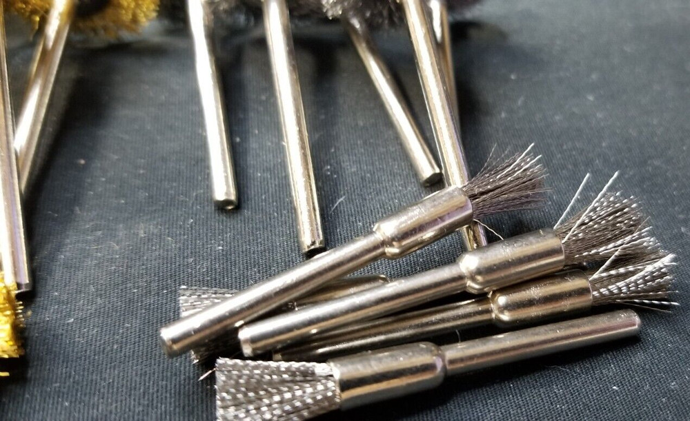 Eaedmy 45Pcs Wire Brushes Set For Rotary Tool 1/8"(3mm) Shank
