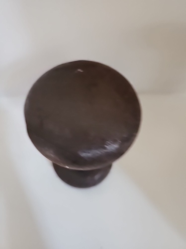Vintage single 10 lb BFCO Cast Iron Dumbell Bun Head weights
