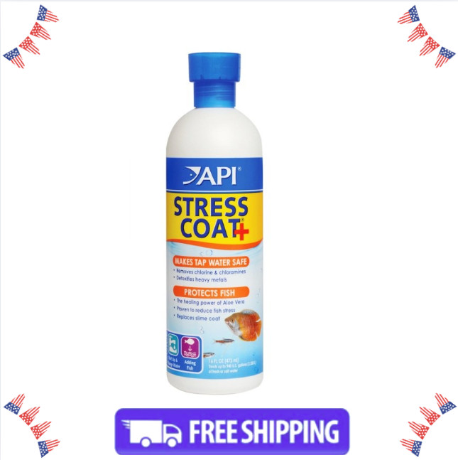 API STRESS COAT Aquarium Water Conditioner 16-Ounce Bottle??