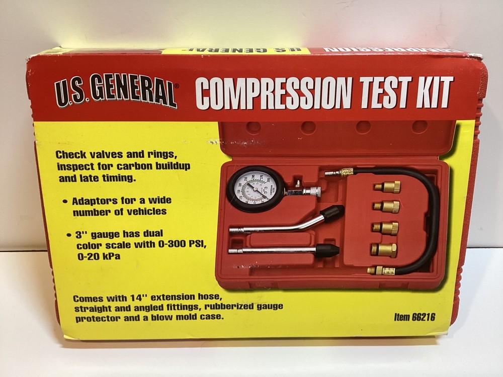 Engine Cylinder Compression Gauge Tester Kit Gas Engine Diagnostic Testing Tool