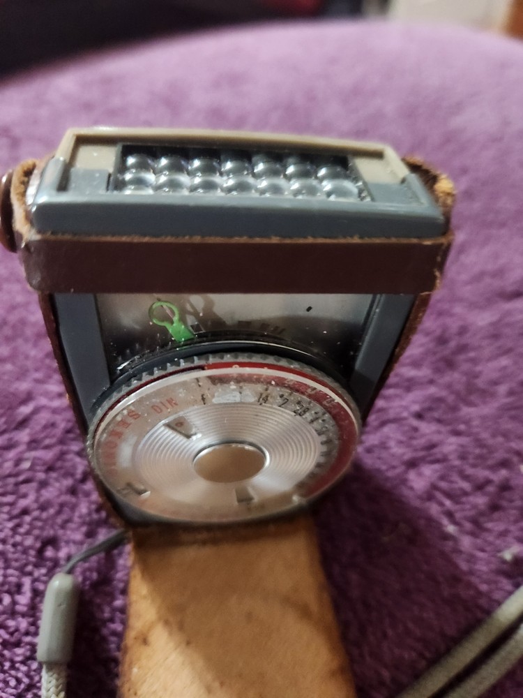 Vintage Sekonic Light Meter With Leather Case Tested Working EUC