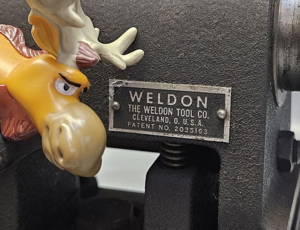 Weldon 2035163 End Mill Tool Sharpening Grinding Fixture w/ Tilting Sub Base