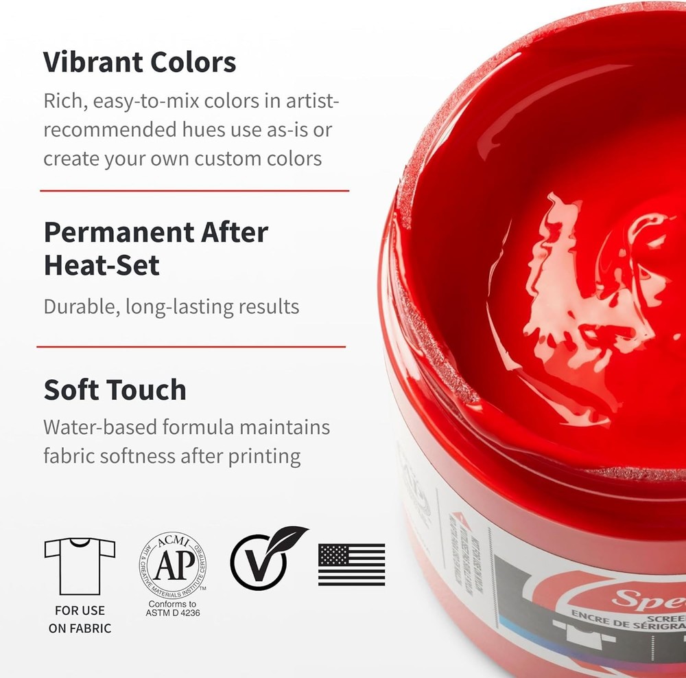 Opaque Fabric Screen Printing Ink Colour: Gold, Size: 8 oz