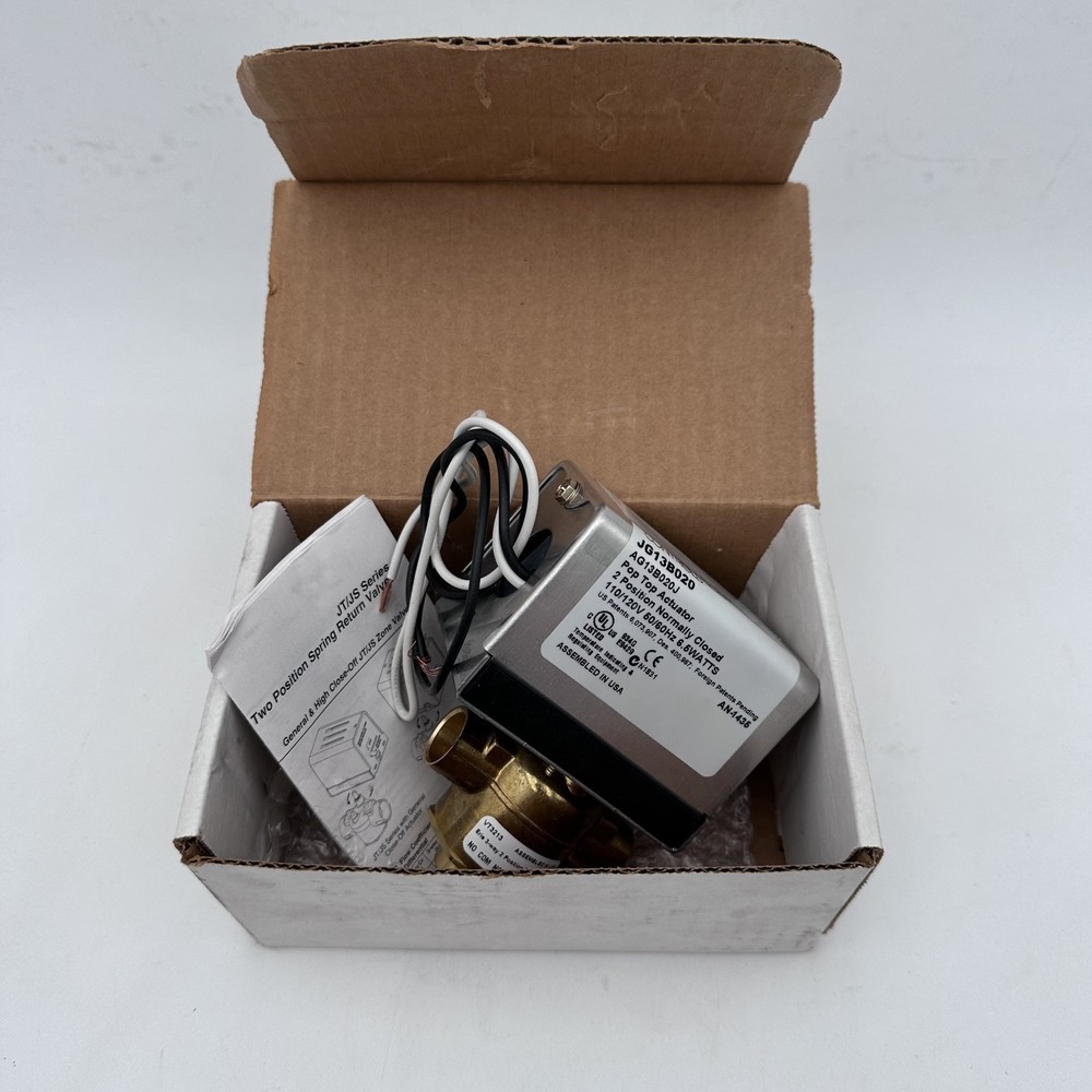 Johnson Controls JG13B020 Zone Valve Actuator. On/Off, 120V 2 position N/C