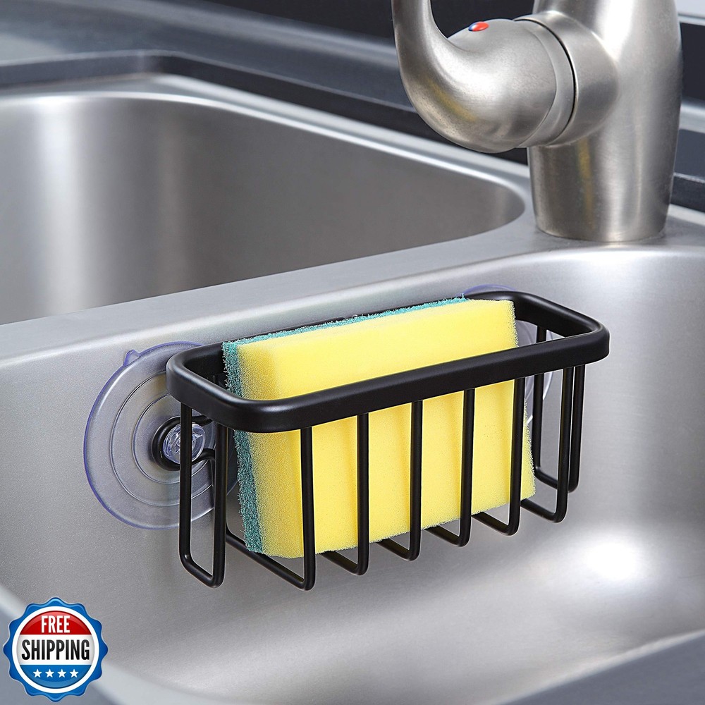 SunnyPoint NeverRust Kitchen and Bathroom Sink Caddy for Sponges, Scrubbers,