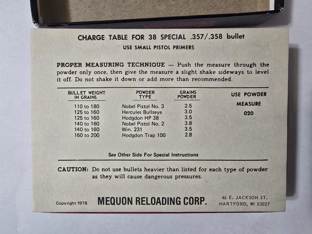 Vintage Lee Loader Complete Reloading Kit for .38 Special / .357 - Box & Manual