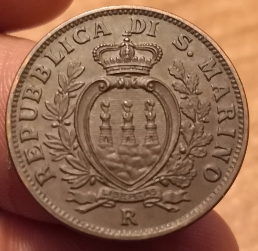 1936 10 Cent Coin, San Marino, Ref. 5655