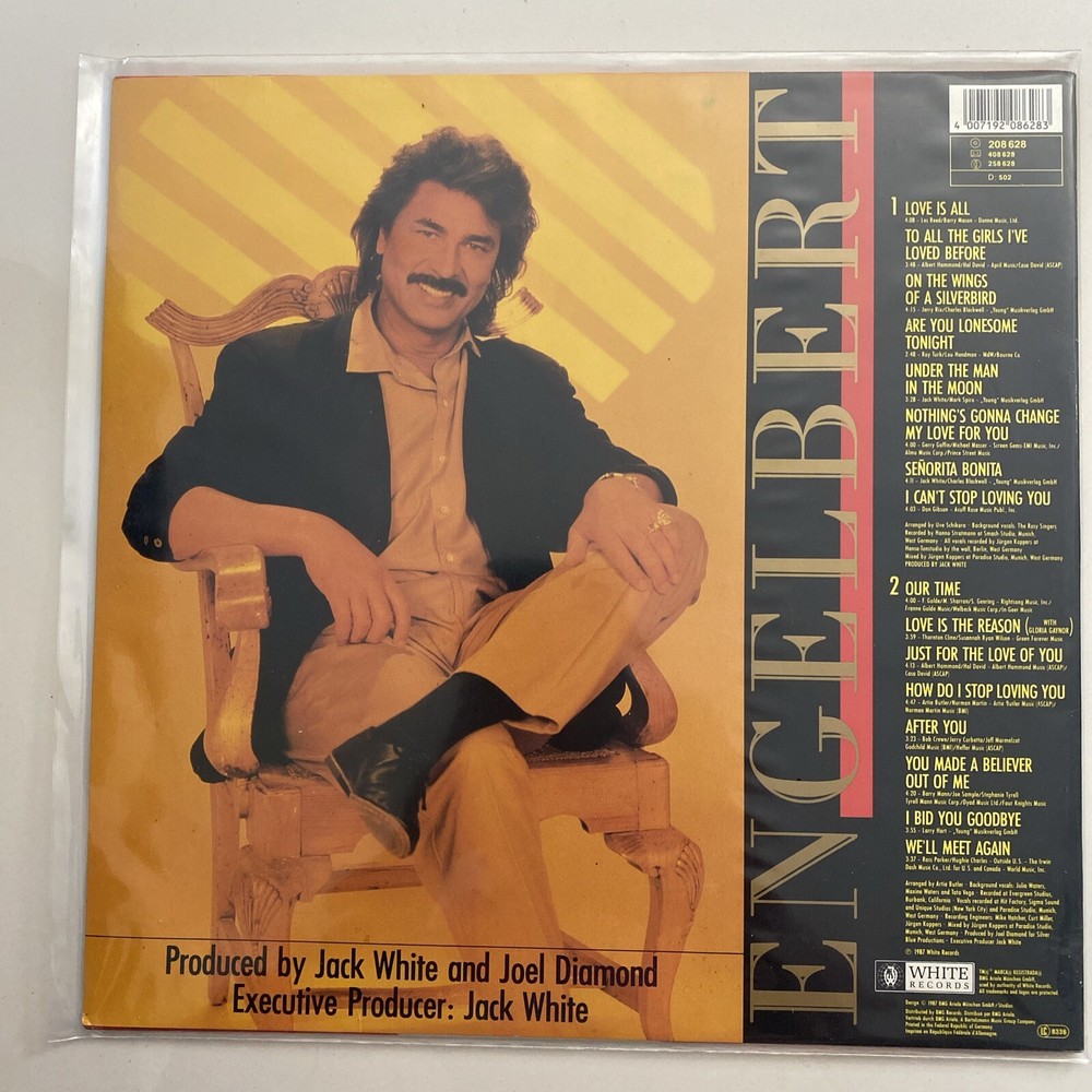 Engelbert Humperdinck Original Signed Vinyl/LP Remember I Love You