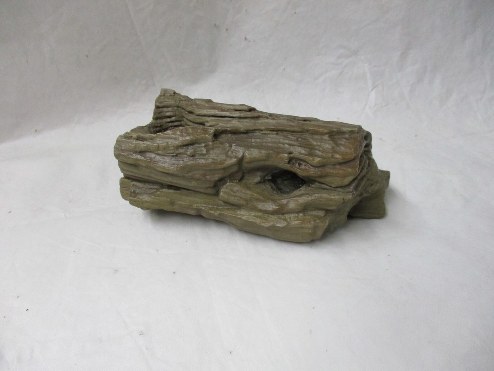 Solid Concrete Realistic Brown Log Shaped Figurine