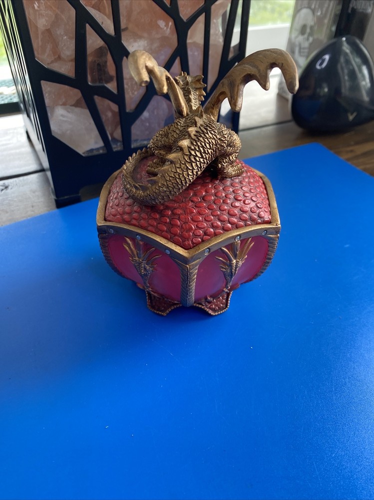 Dragon Urn Plastic Night Light With On & Off Switch With Rhinestones Used