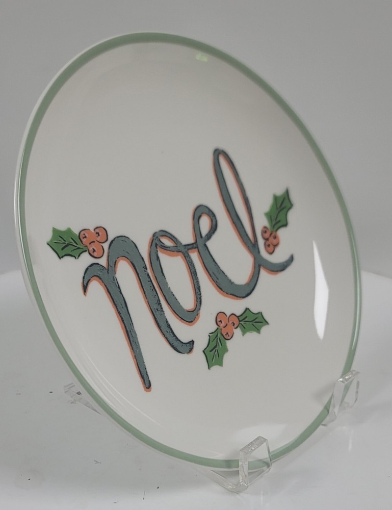 Little Studio Stoneware Plate ~ Noel ~ 8" Round