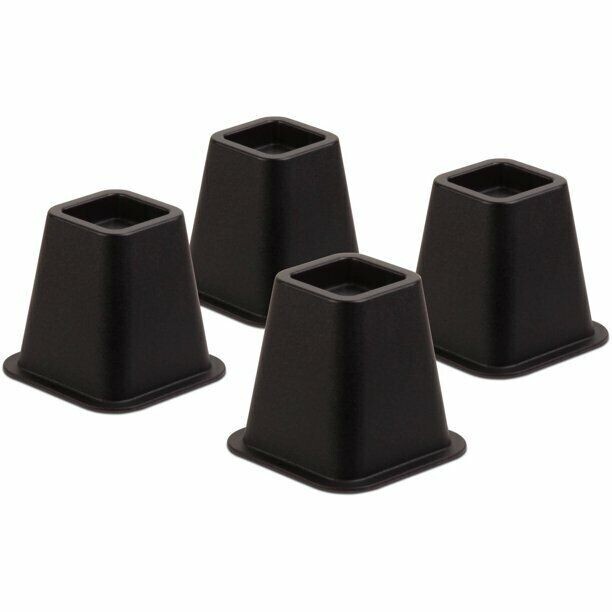 6" Square Bed Risers, Set of 4, STO-01136