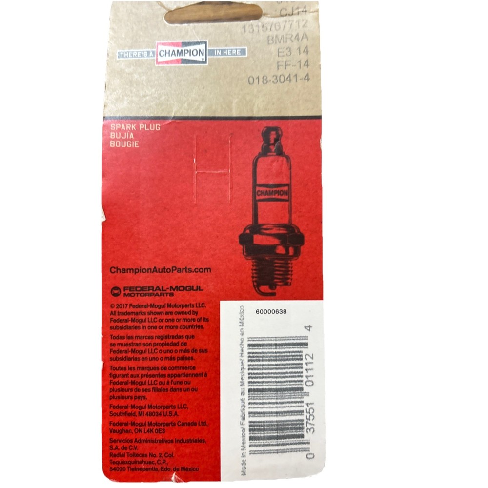 Champion Small Engine Spark Plug : 846-1 CJ14 , New