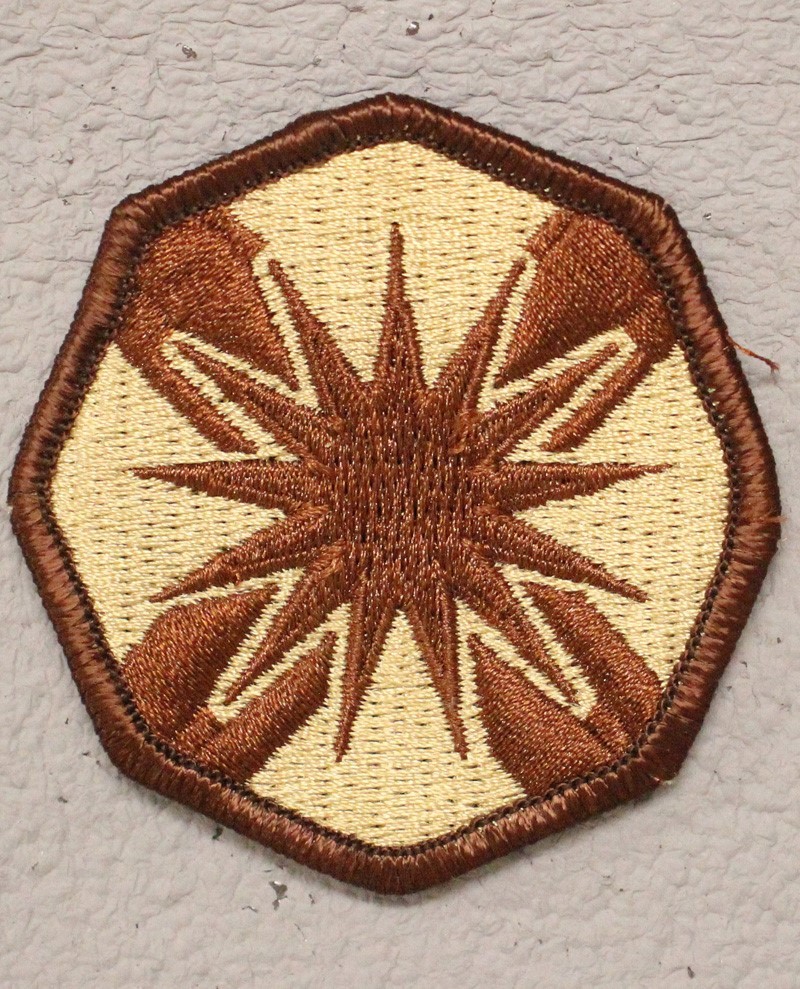 Army Patch: 13th Support Command - tan, merrowed edge
