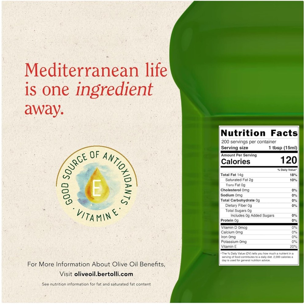 Versatile EVOO for Salad Dressing, Marinades, 101.4 fl oz
