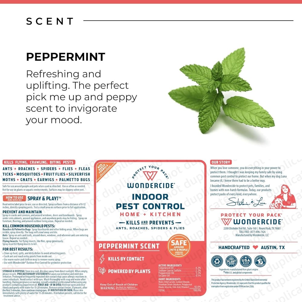 Indoor Pest Control Spray for Home and Kitchen - Ant, Roach, Spider, Fly, Fle...