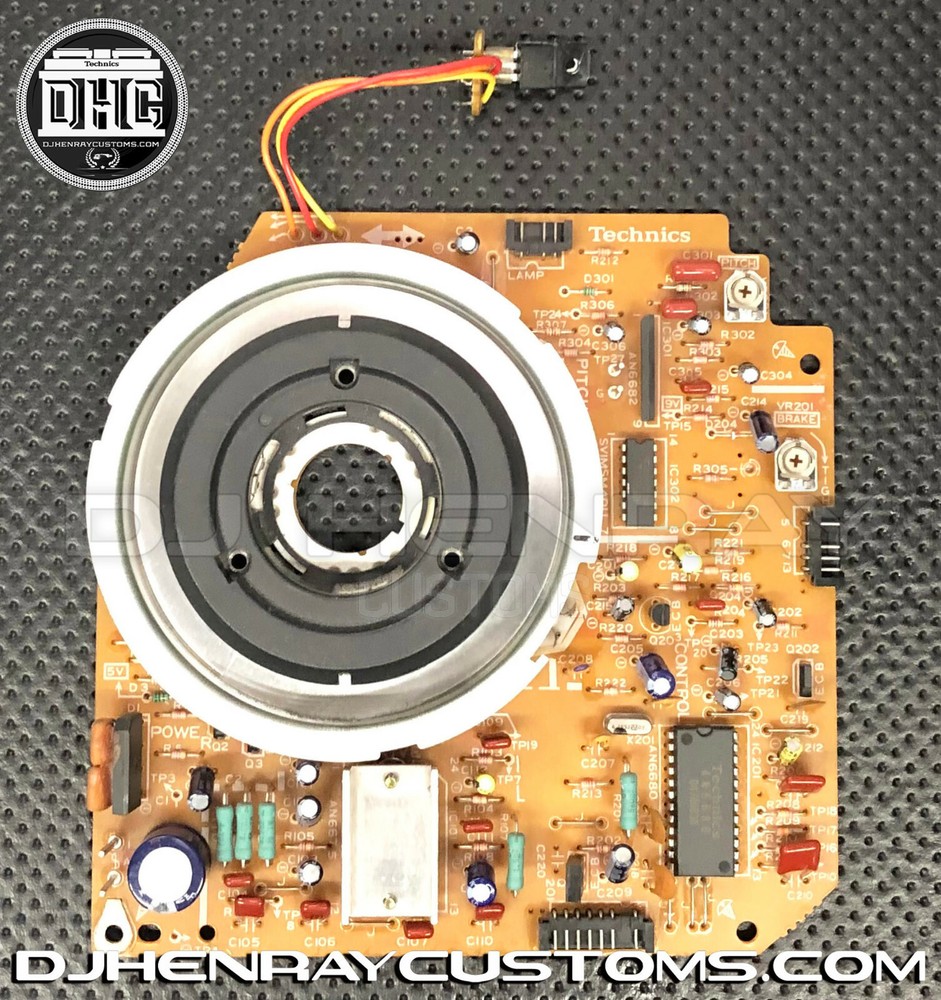 technics turntable Sl1200 mk2/m3d main pc board (motor) used 100% working condit