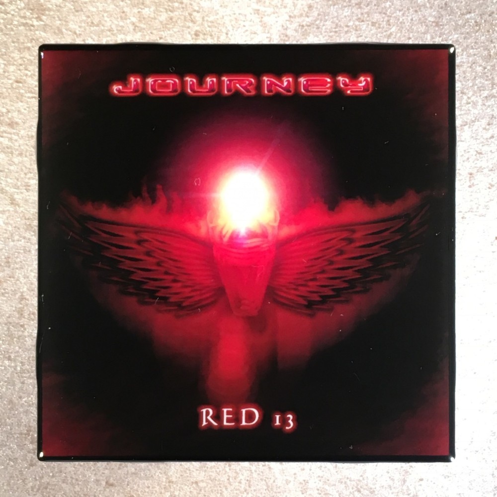 JOURNEY Red 13 Coaster Custom Ceramic Tile