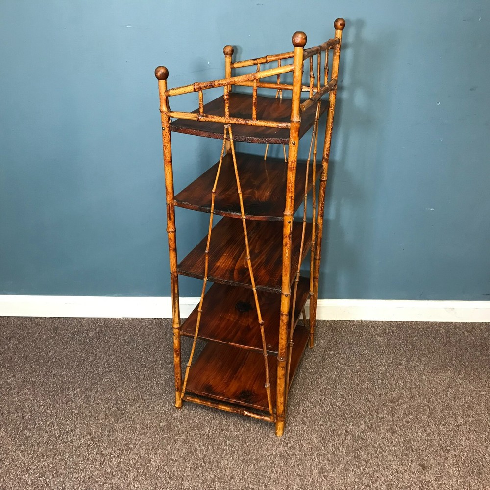 Antique Rattan Bookshelf