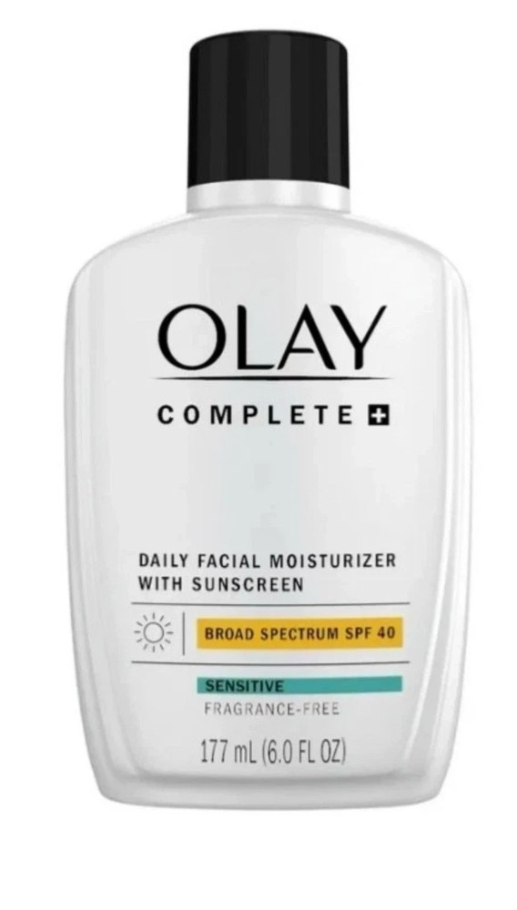 Olay Complete+ Moisturizer with SPF 40 Sensitive 6 fl oz 2 pack EXP 05/27! NEW!