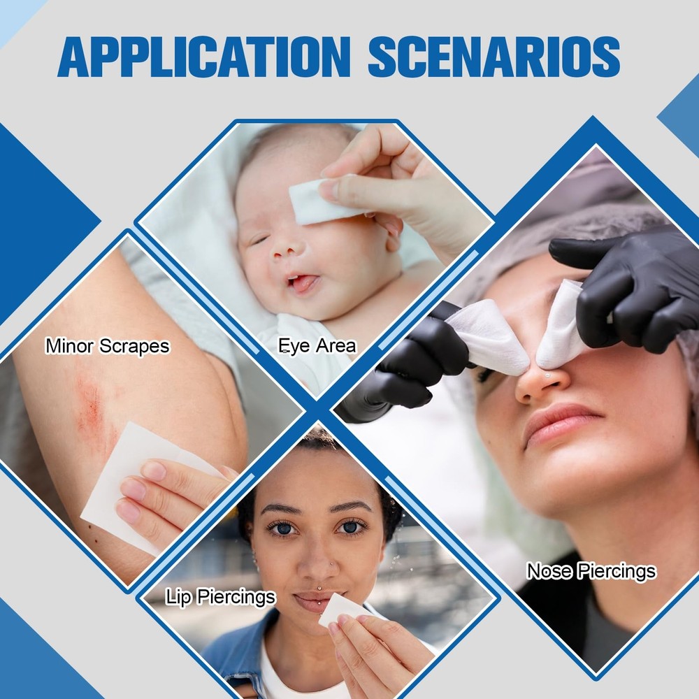 2 in 1 Piercing Aftercare Spray & Kit: Non-Greasy Saline Solution for Keloid ...