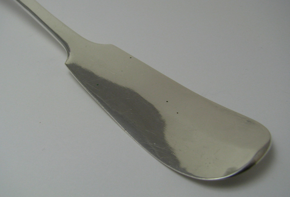 SOLID SILVER SPOON BASTING STUFFING SERVING SPOON by Guttenhöfer Germany ca1900s